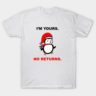 Christmas Funny Penguin Design for couples T-Shirt